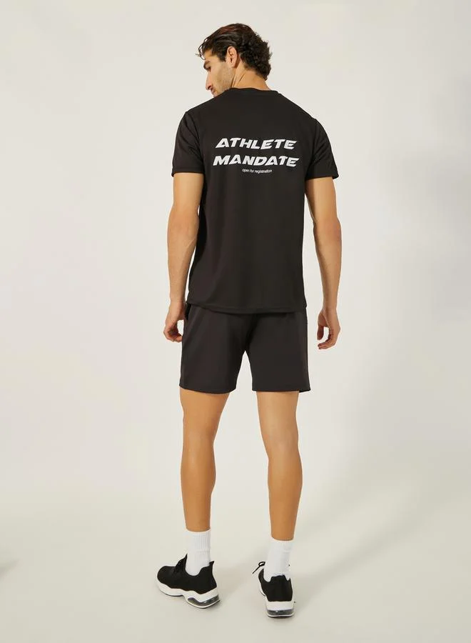 Styli Printed Short Sleeve T-Shirt and Shorts Set