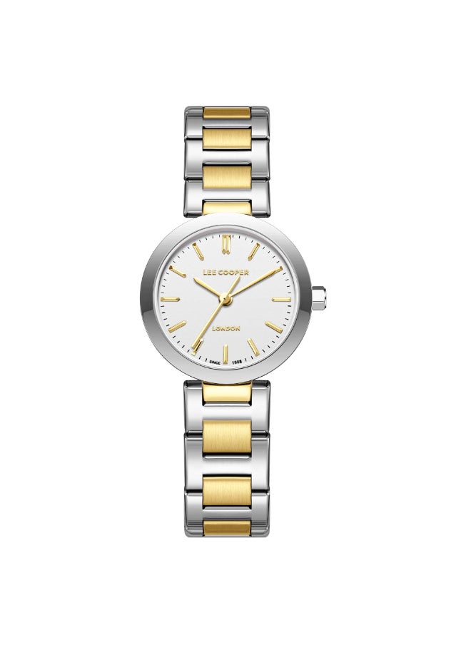 Lee Cooper ساعة لي كوبر النسائية، شاشة تناظرية وحزام معدني - LC08032.220، لونين  - Image 1