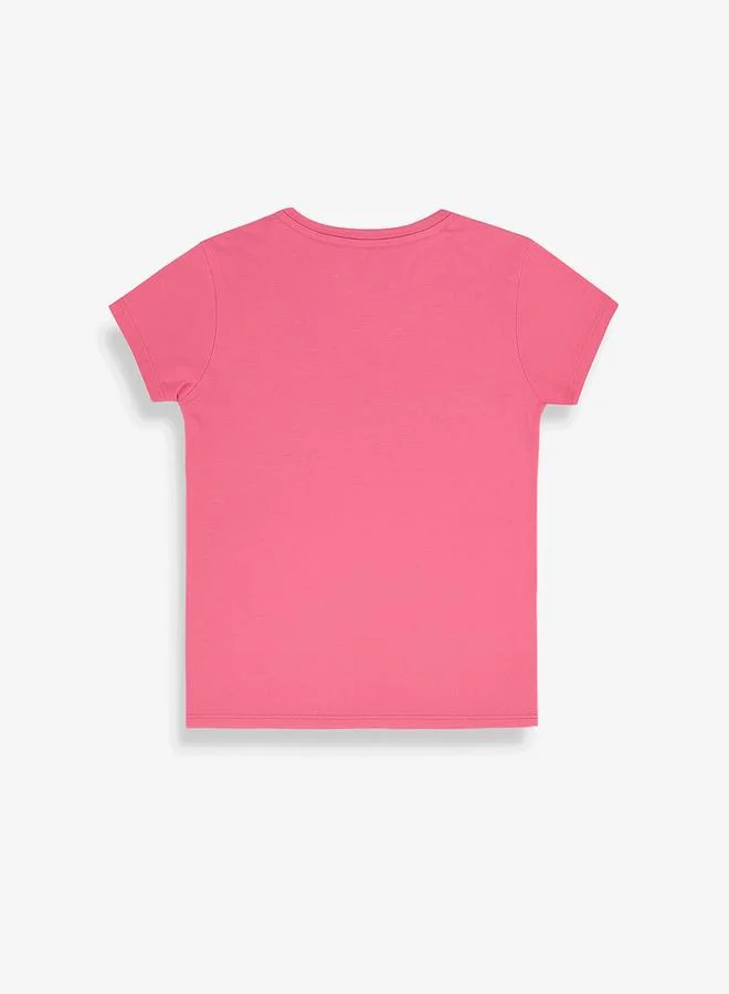 Looney Tunes Graphic Print Round Neck Fashion T-shirt