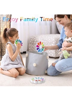 LEDIN Flower Push Pop It Pop Bubble Fidget Toys, Early Simple Dimple Educational Toy for Anxiety Color Recognition Educational Toys for Kids Stress Relief Anti-Anxiety ADHD Fidget Toy  - Image 4