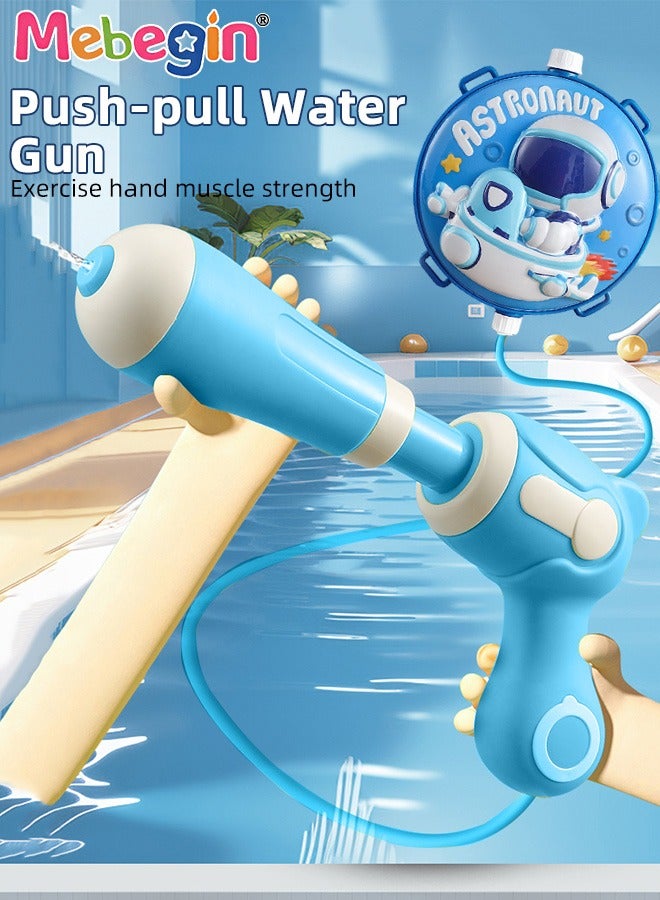 MEBEGIN Kids Backpack Water Gun with 6-8 Meters Range, Water Blaster and Backpack with A Capacity of 2000ml and Adjustable Straps for Comfort and Control, Super Water Pistol, Fun Beach Toy - Image 5