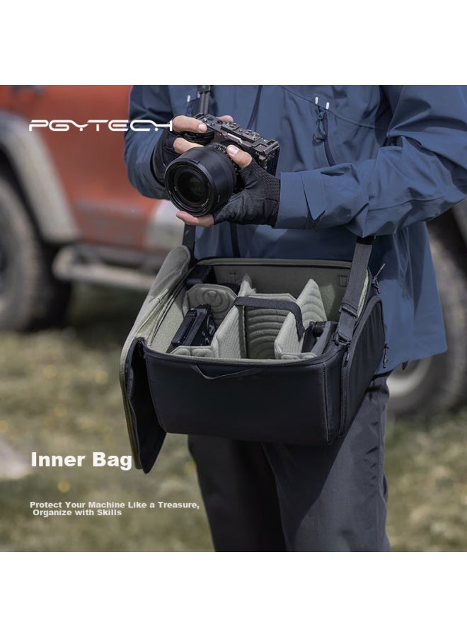 Pgytech Camera Inner Case, Dslr Lens Inner Case, Storage Bag, Shoulder Photography Bag, Camera Bag, Diy Parion, Shockproof, Handheld, Splash-proof, Portable Storage, Xs Size - Image 1