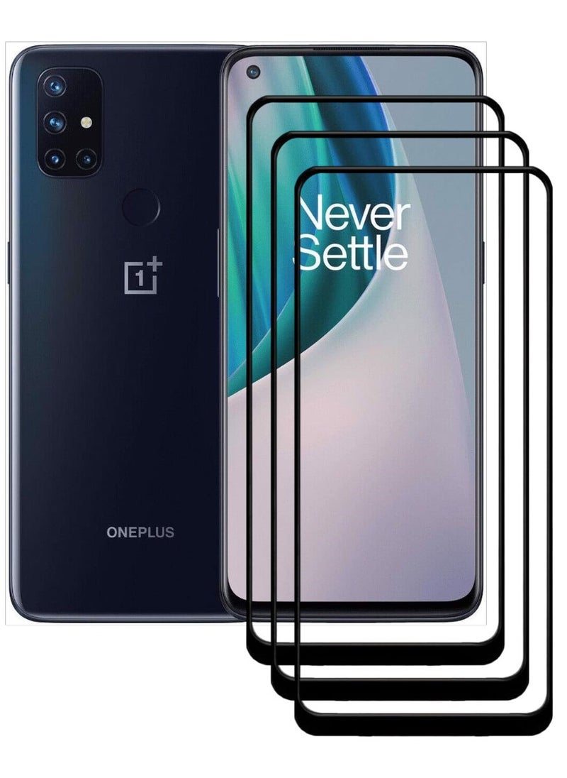 ACLIX 3 Pieces Antistatic ESD Dustproof Premium Quality High Definition Tempered Glass Screen Protector Designed For OnePlus Nord N10 5G - Image 1