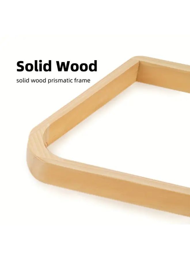 Peachwood Billiard Ball Rack Triple Cornered For 8 Ball And 9 Ball Pool Table - Image 3