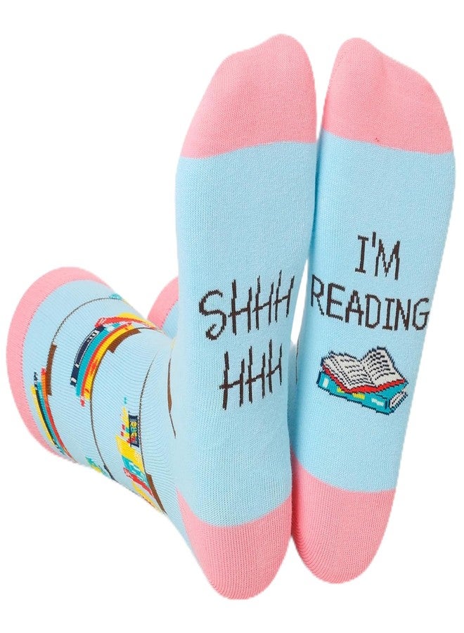 Zmart Funny Gifts for Book Lovers - Novelty Socks for Women Teens Girls, I'm Reading Gifts Book Stocking Stuffers for Readers - Image 1