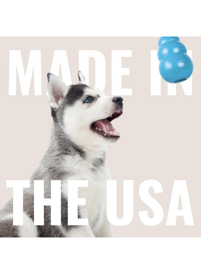 كونج عظمة كونغ للجراء مع حبل - عظمة مطاطية طبيعية مع حبل قطني - لعبة مضغ لتنظيف الأسنان للجراء النامية - مناسبة للجراء بمقاس XS - وردي - Image 5