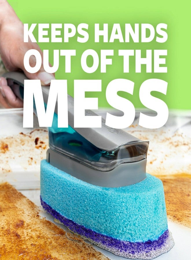 Scotch Brite Scotch-Brite Scrub Dots Non-Scratch Dishwand Refills, Blue, 14 Replacement Heads (7 Packs of 2), Safe for Non-Stick Cookware, Dishes and Kitchen Surfaces - Image 5