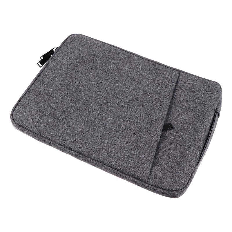 13.3 Inch Laptop Sleeve Case Protective Portable Computer Bag for Travel Work Dark Grey - Image 2
