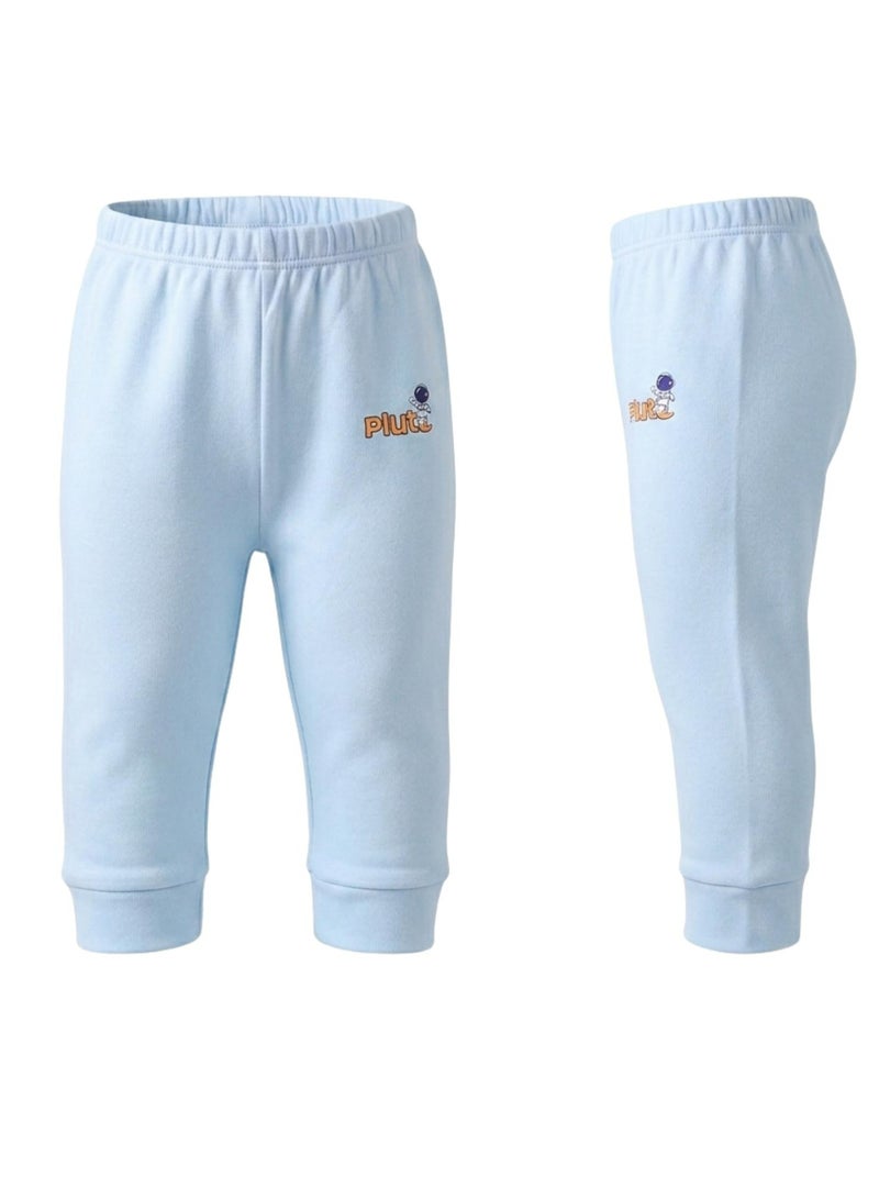 Pluto Pack of 4 Colored Cotton Pants for Baby Boys - Image 3