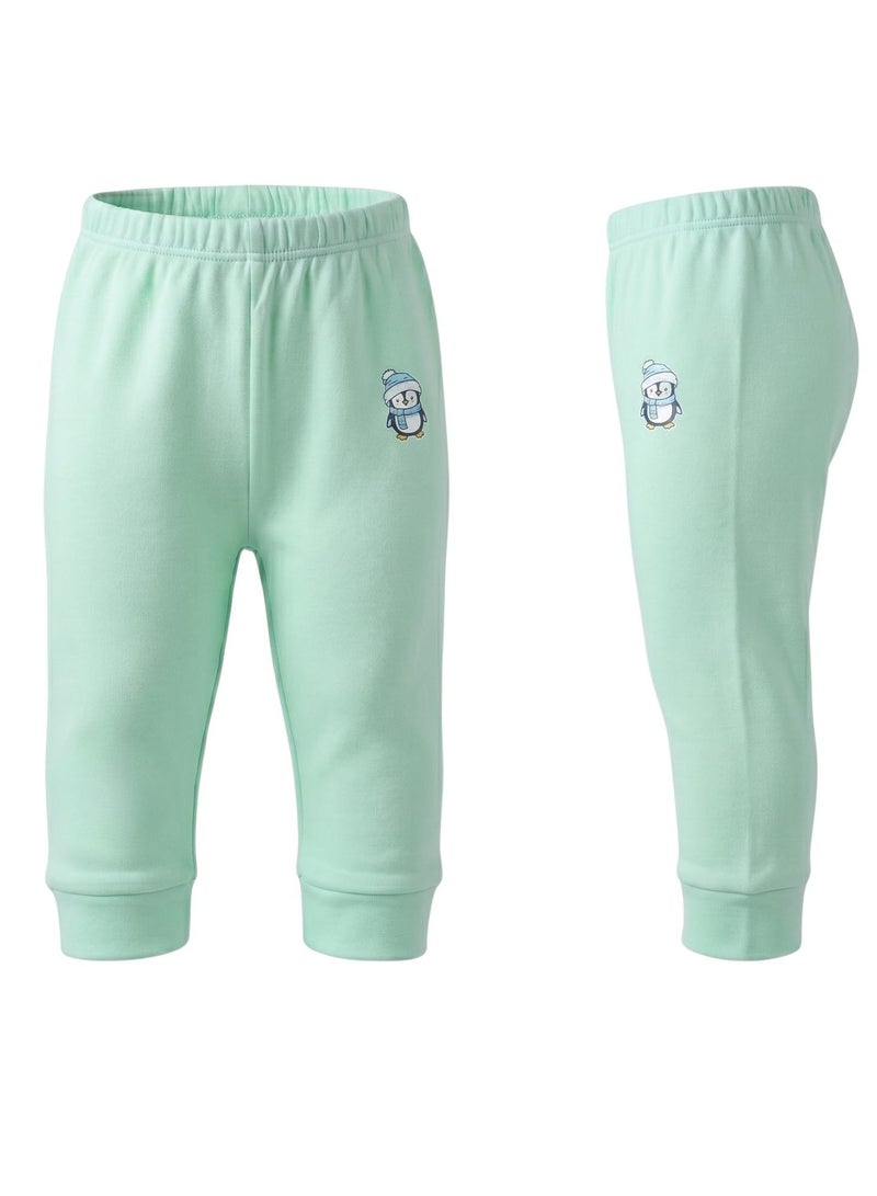 Pluto Pack of 4 Colored Cotton Pants for Baby Boys - Image 4