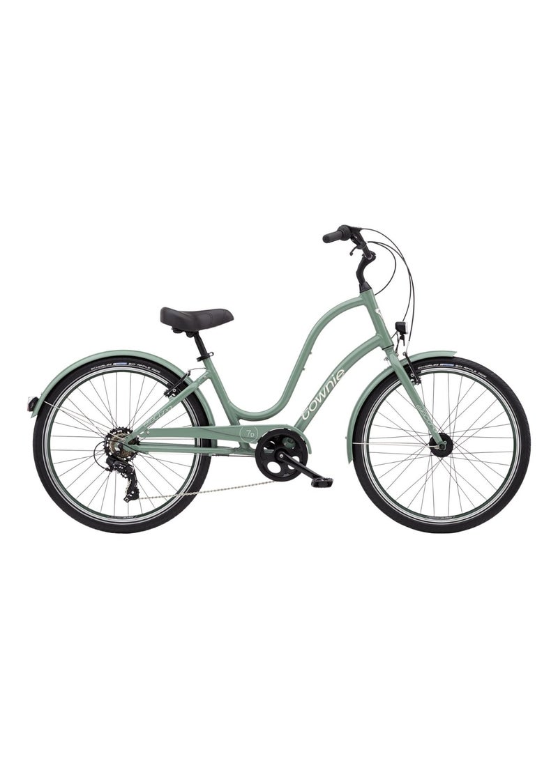 Electra Bicycle Company Electra Townie Original 7D Step-Thru Women's City Bike, 26 Inch, Shimano 7-Speed, Aluminium Frame, Kiwi - Image 1