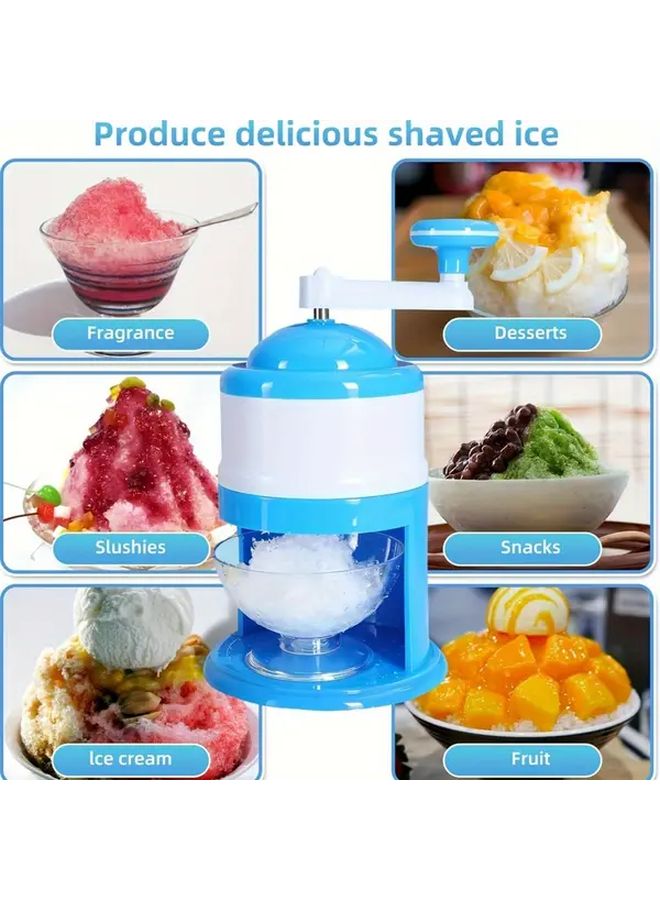 Manual Ice Crusher Smoothie Blender Portable Snow Maker For Home Camping - Image 1