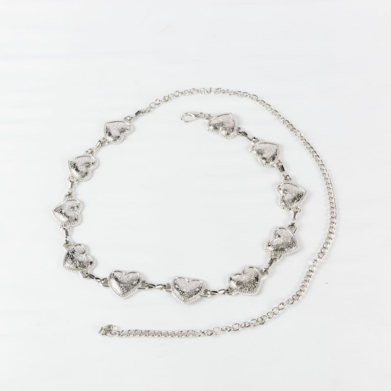 The Black Pearl Accessories Silver Metal Waist Belt For Her - Image 1