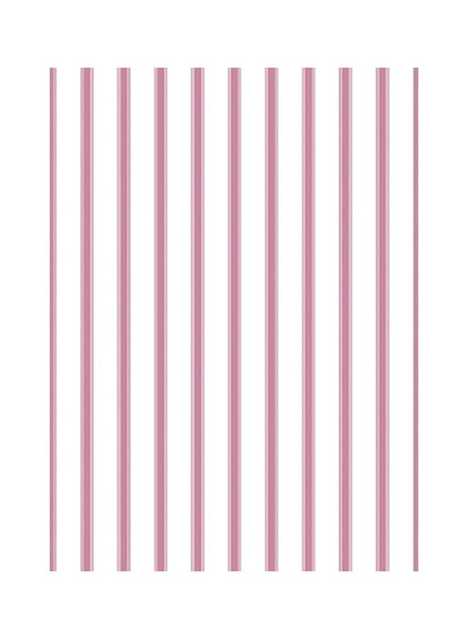 NIBEMINENT Stylish Non Woven Home Wallpaper Pink/White 53 x 1000centimeter  - Image 1