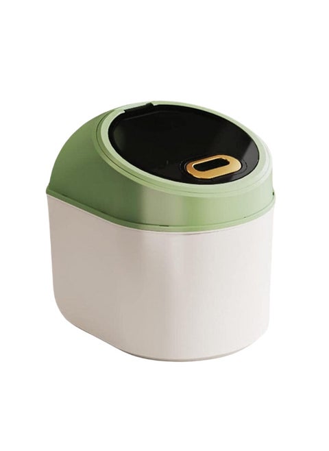 Rice Storage Box Container - Large Sealed Kitchen Flour, Grain & Rice Dispenser with Lid, 15KG (White) Green 26x24x27cm