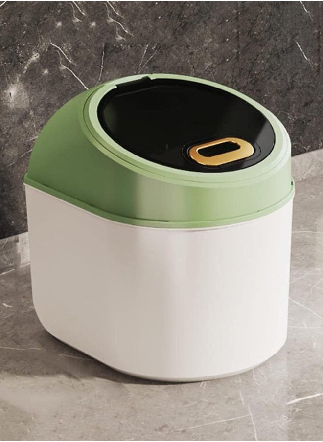 Rice Storage Box Container - Large Sealed Kitchen Flour, Grain & Rice Dispenser with Lid, 15KG (White) Green 26x24x27cm