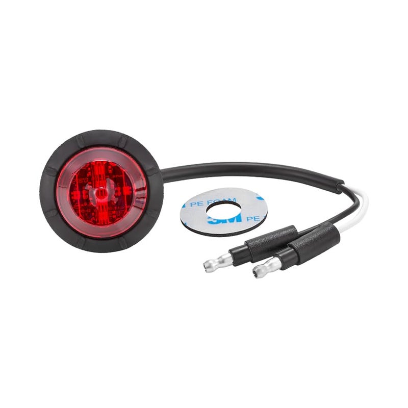 Maxxima M09410R Red 1-1/4" Round LED Low-Profile Clearance Marker Light - Image 3