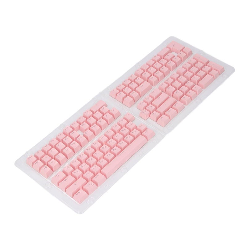 Pink ABS Keycaps 132 Key Russian Keyboard OEM Profile Matte Finish for Mechanical Keyboards - Image 3