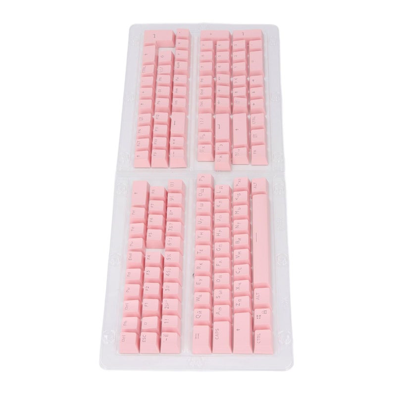 Pink ABS Keycaps 132 Key Russian Keyboard OEM Profile Matte Finish for Mechanical Keyboards - Image 5