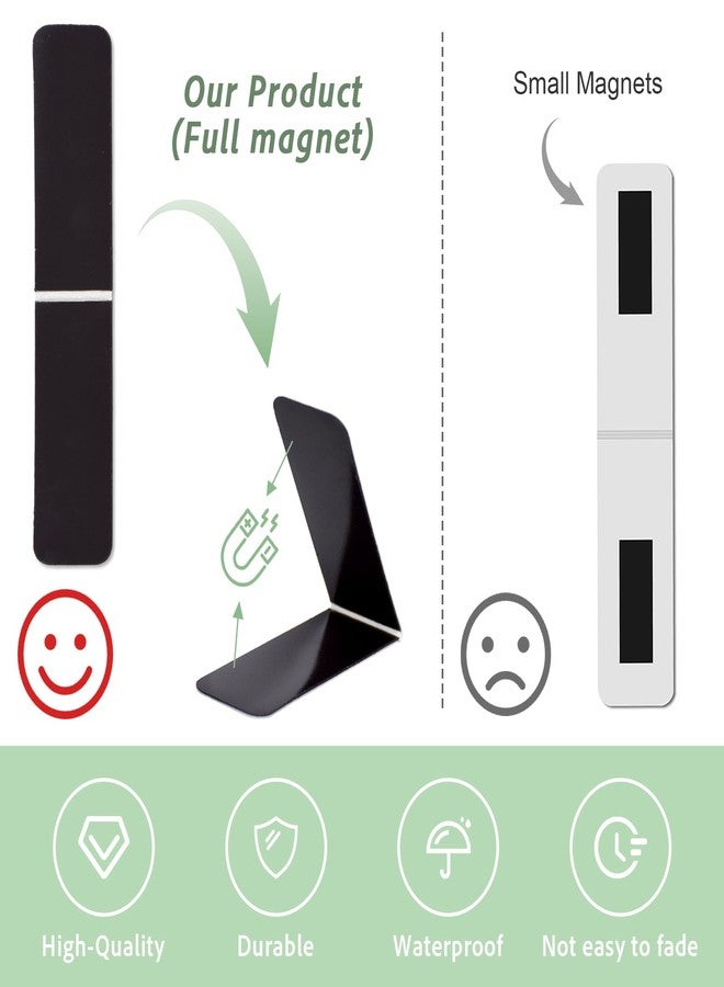 SAYEEC 15 Pieces Magnetic Bookmarks Solid Colors Bookmark Clips Magnet Page Markers Folded Cute Book Marks Teacher Appreciation Mother's Day Valentine's Day Birthday Gift for Women Book Lovers Reading - Image 4