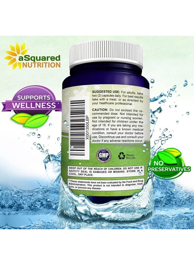 aSquared Nutrition - 100% Natural Resveratrol - 1000mg Per Serving Max Strength (180 Capsules) Antioxidant Supplement, Trans-Resveratrol Pills for Heart Health & Pure, Polyphenols - Image 1
