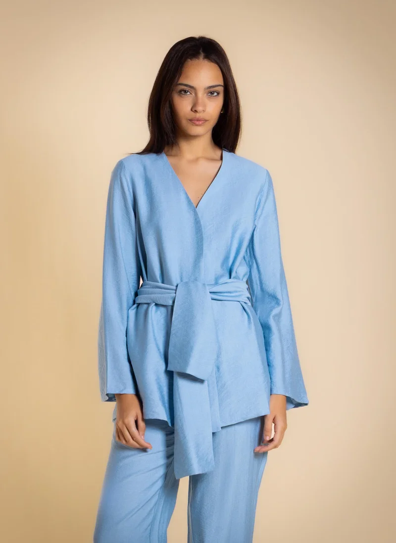 شايبس COMFORT BLOUSE SET WITH BELT