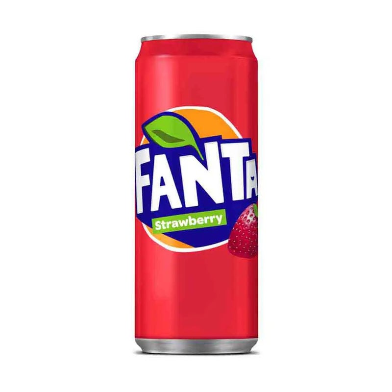 Fanta Strawberry flavour Cold Drink Can- 330 ml