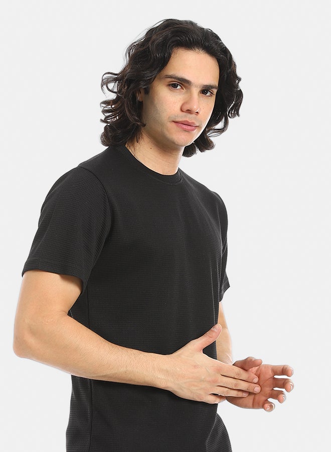 Red Circle Short Sleeves Slip On T-Shirt and Pants Set - Image 4