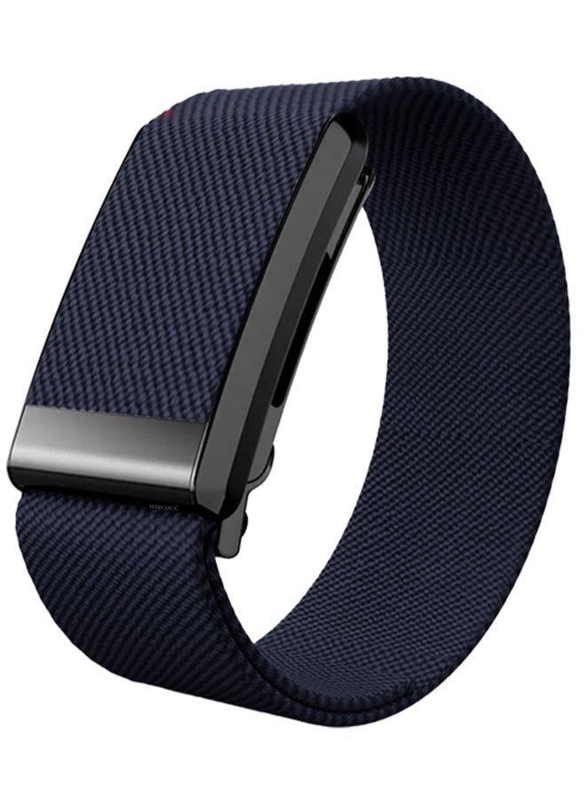 CATANES Nylon Sport Band for Whoop 4.0 Breathable Adjustable Wristband, Water Resistant Replacement Strap, Soft, Comfort, Durability, Easy to Use - Navy Blue  - Image 1
