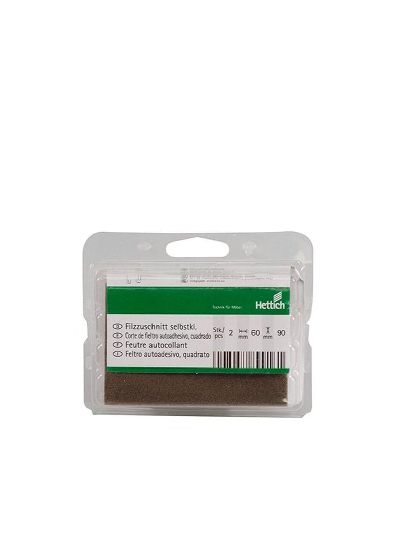 Terabyte 2-Piece Synthetic Felt Sheet Brown 90x60x5millimeter - Image 2