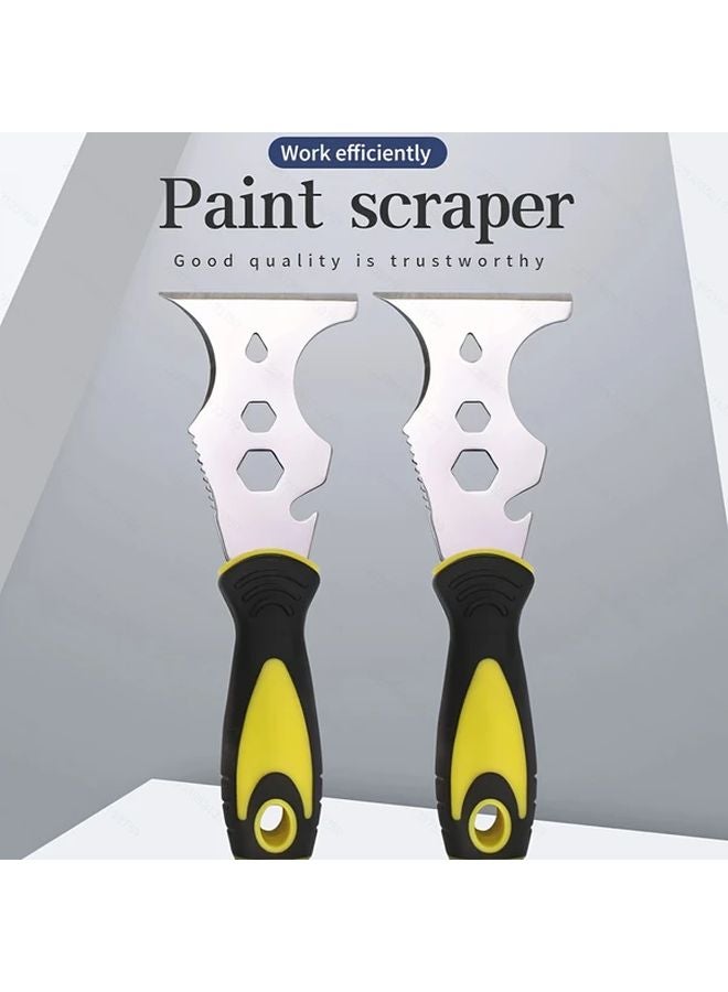 3 Inch 15 in 1 Multi Tool Paint Scraper Set with Hammer Head Soft Grip Handle - Image 2