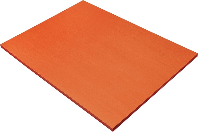 Prang (Formerly SunWorks) Construction Paper, Orange, 18" x 24", 50 Sheets - Image 1