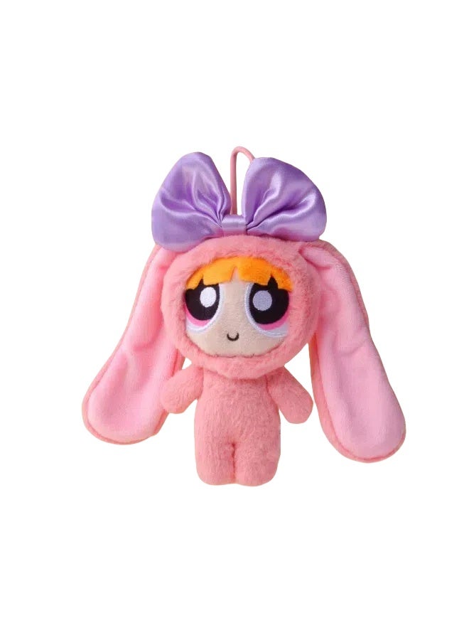 general The Powerpuff Girls dress up as a rabbit plush toy pendant cute rabbit ear bow doll gift doll for girls  - Image 1
