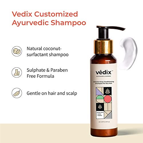 Vedix Ayurvedic Hair Care Combo Pack, Customized Hair Oil and Dry Shampoo for Dry Hair with Normal-Oily Scalp & Straight Hair - 200 ml - Image 3