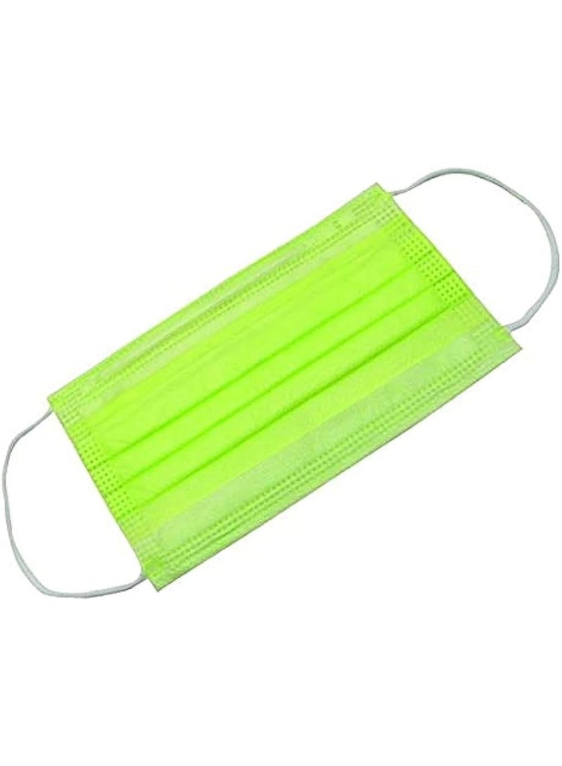 GX 3 layers Surgical Face Mask with Soft Elastic Ears for adult 50 peices green - Image 2