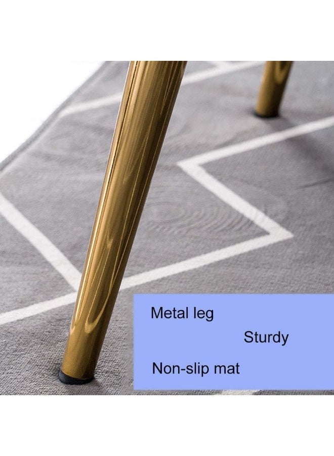 Poppins HOME Dining Chair Modern Metal Legs Ergonomic Seat, Side Chairs for Coffee Shop Dining Room Living Room (Pink) - Image 4