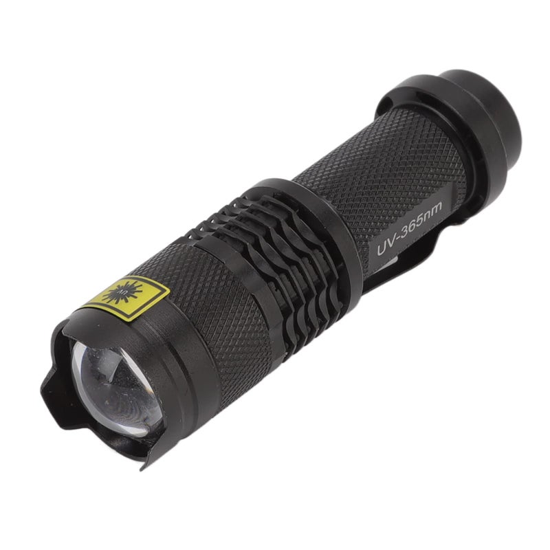 Aluminum 365nm UV Flashlight For Pet Urine Detection Battery Powered Impact Resistant - Image 2