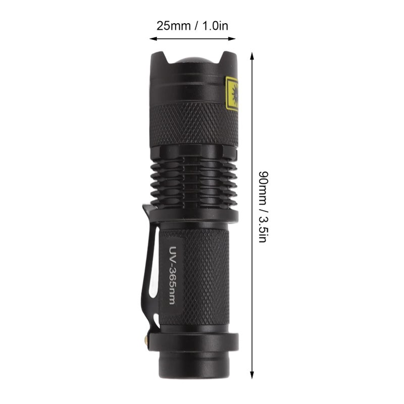 Aluminum 365nm UV Flashlight For Pet Urine Detection Battery Powered Impact Resistant - Image 4
