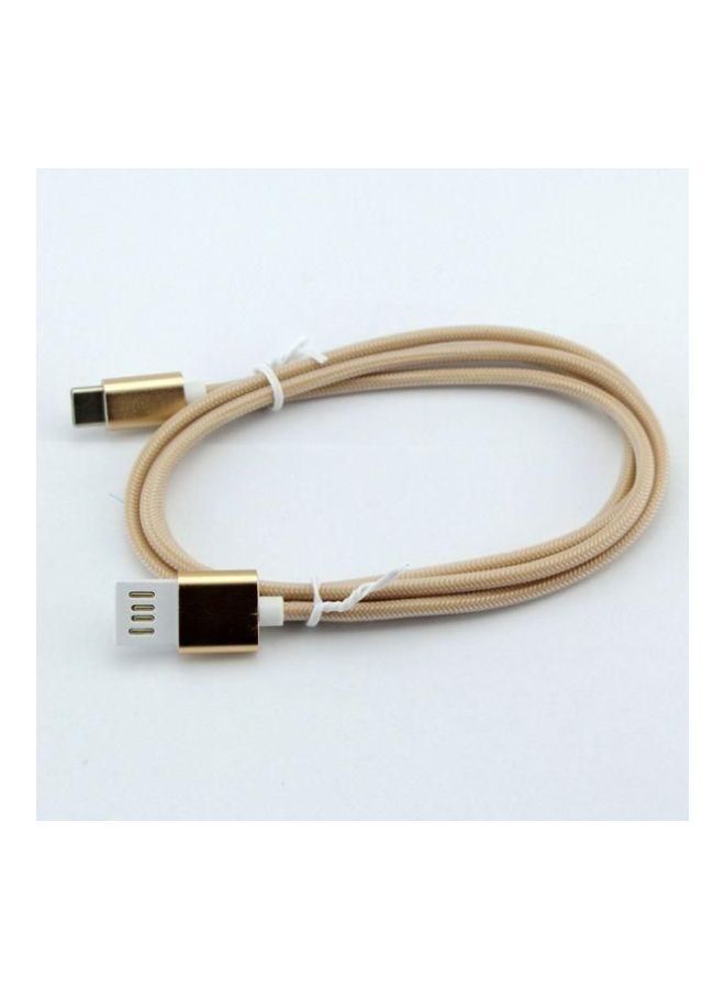 NIBEMINENT Type C To USB Cable Gold/White/Black  - Image 2