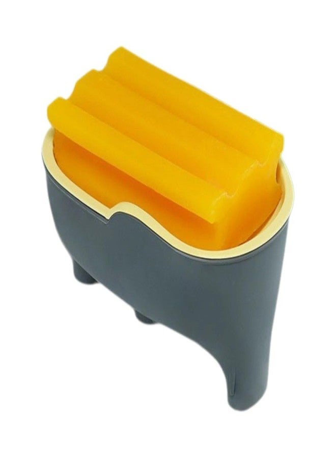 PLIRAXY Wall Mounted Soap Box with Flip Cover and Drain Tray | Detachable Inner Support | Adhesive Sticker Installation | ABS Soap Holder for Bathroom (Elephant Soap Holder) - Image 5
