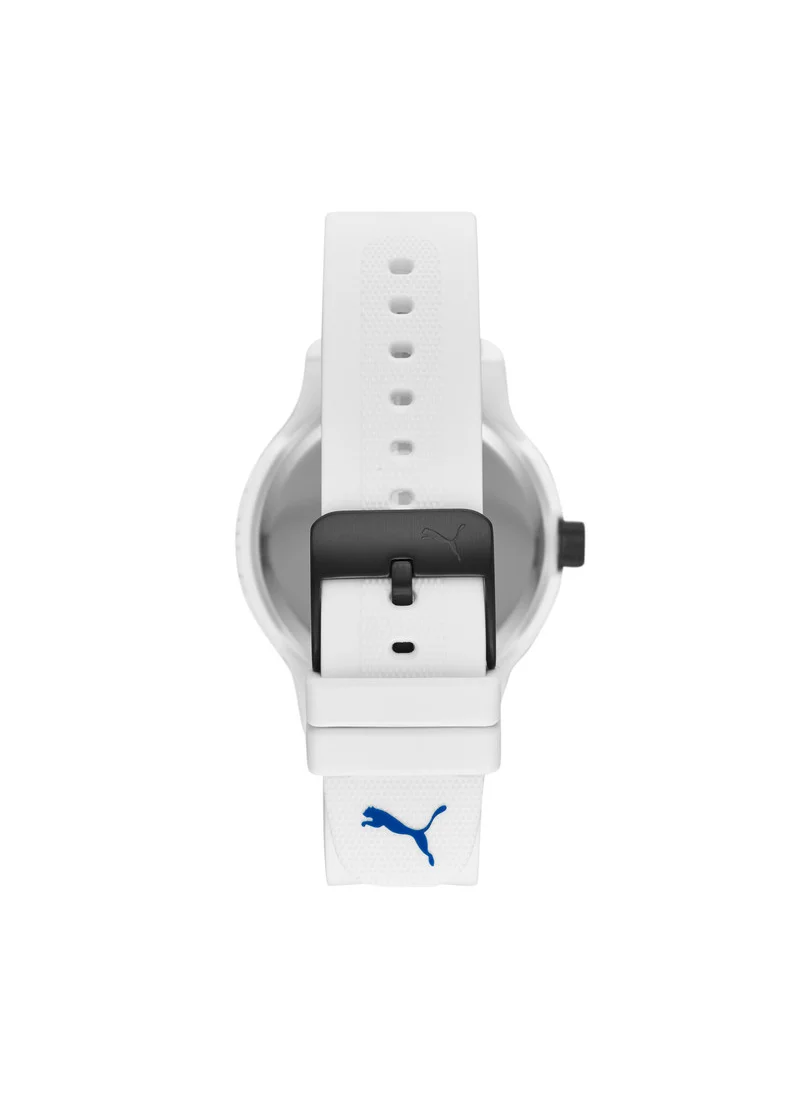 بوما Reset V1 Analog Quartz Watch for Men With White Silicone Band- 3 ATM - PU P5009