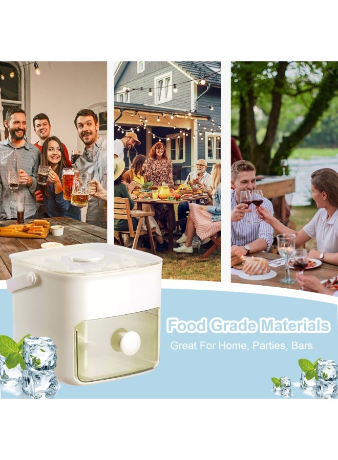 LumsAura Ice Cube Tray with Handle ，Innovative Ice Cube Mold Design ,Multi-Purpose Ice Cube Tray, Leak-Proof Ice Cube Mold, Ice Cube Tray, Ice Mold, Space-Saving Ice Cube Tray - Image 5