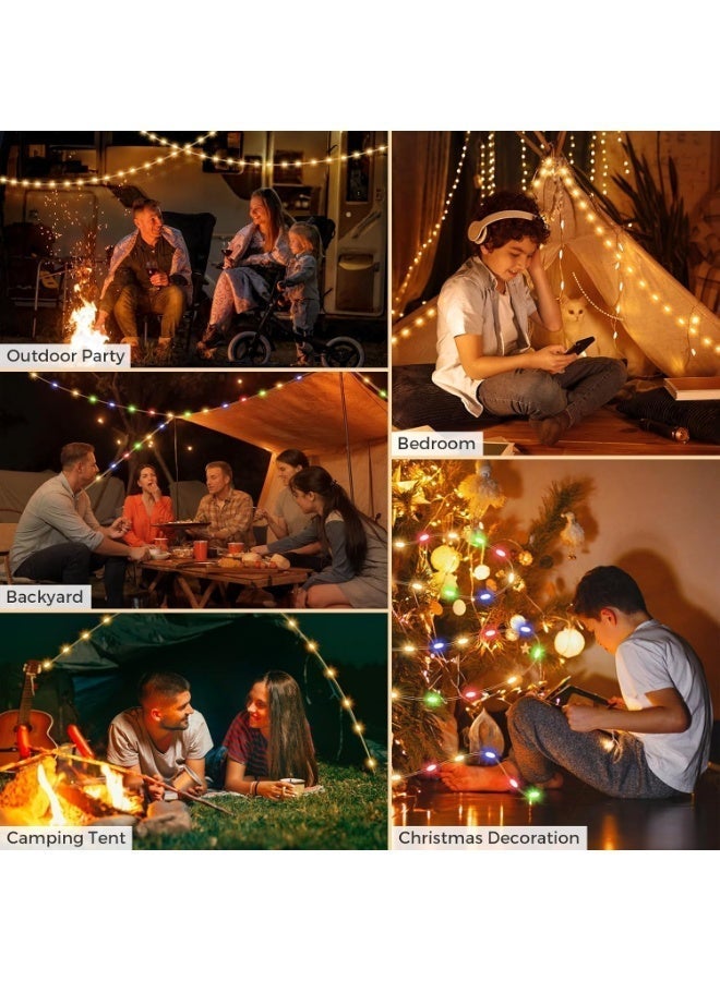 Rechargeable LED Camping String Lights, Waterproof Portable Hanging Tent Lights with Quick Storage for Patio, Awning, Garden, Party & Outdoor Camping - Image 4