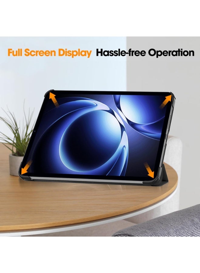 حافظة تابلت لجهاز Xiaomi Pad Mini 8.8 بوصة خفيفة الوزن مع حامل ثلاثي الطيات، حافظة ذكية مقاومة للصدمات والسقوط مع خاصية الاستيقاظ/النوم التلقائي - Image 4