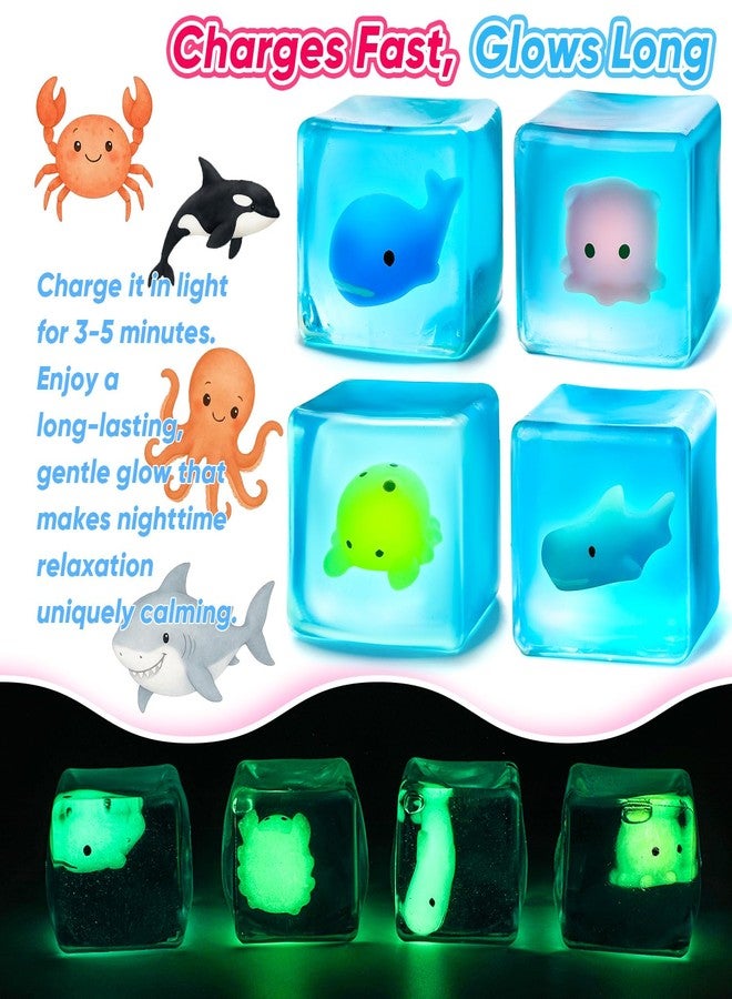 DANIUBE Ice Cube Stress Ball, Stress Cubes Squishy Fidget Toy for Anxiety Relief - Image 2