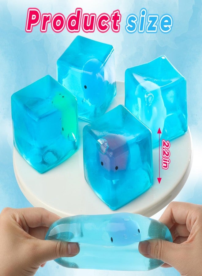 DANIUBE Ice Cube Stress Ball, Stress Cubes Squishy Fidget Toy for Anxiety Relief - Image 4
