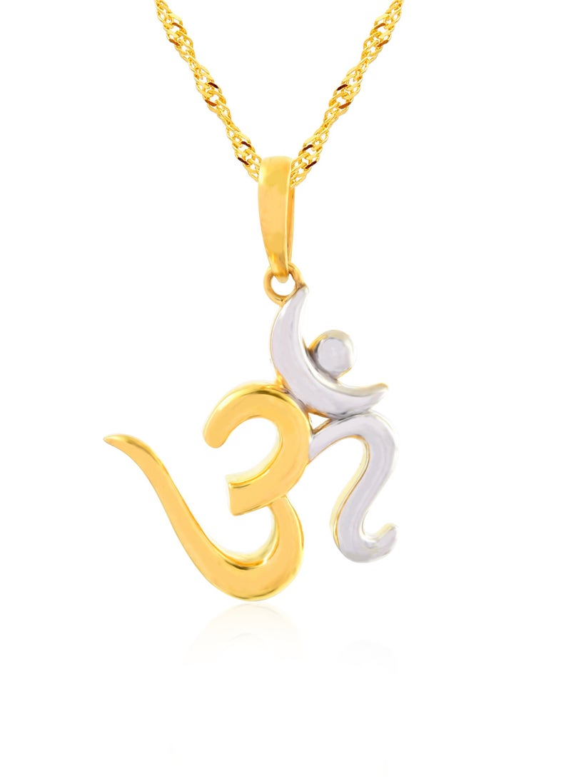 BAFLEH JEWELLERY 22K Gold Om Pendant – Spiritual Harmony in Gold by Bafleh Jewellery  - Image 1