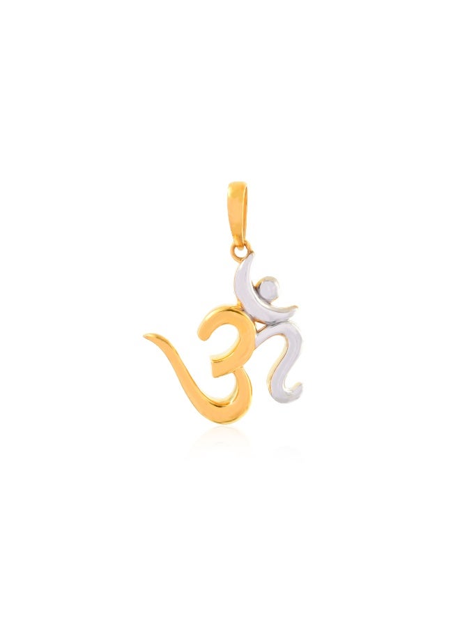 BAFLEH JEWELLERY 22K Gold Om Pendant – Spiritual Harmony in Gold by Bafleh Jewellery  - Image 2