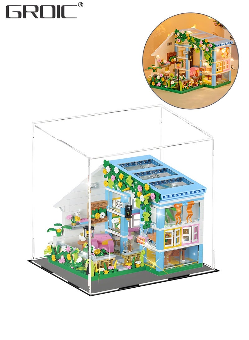 GROIC 608 Piece Flower House Building Set, Micro Mini Blocks Sunshine Friendship Dreamhouse Bricks, Educational Toy, Assembling Toy - Image 1