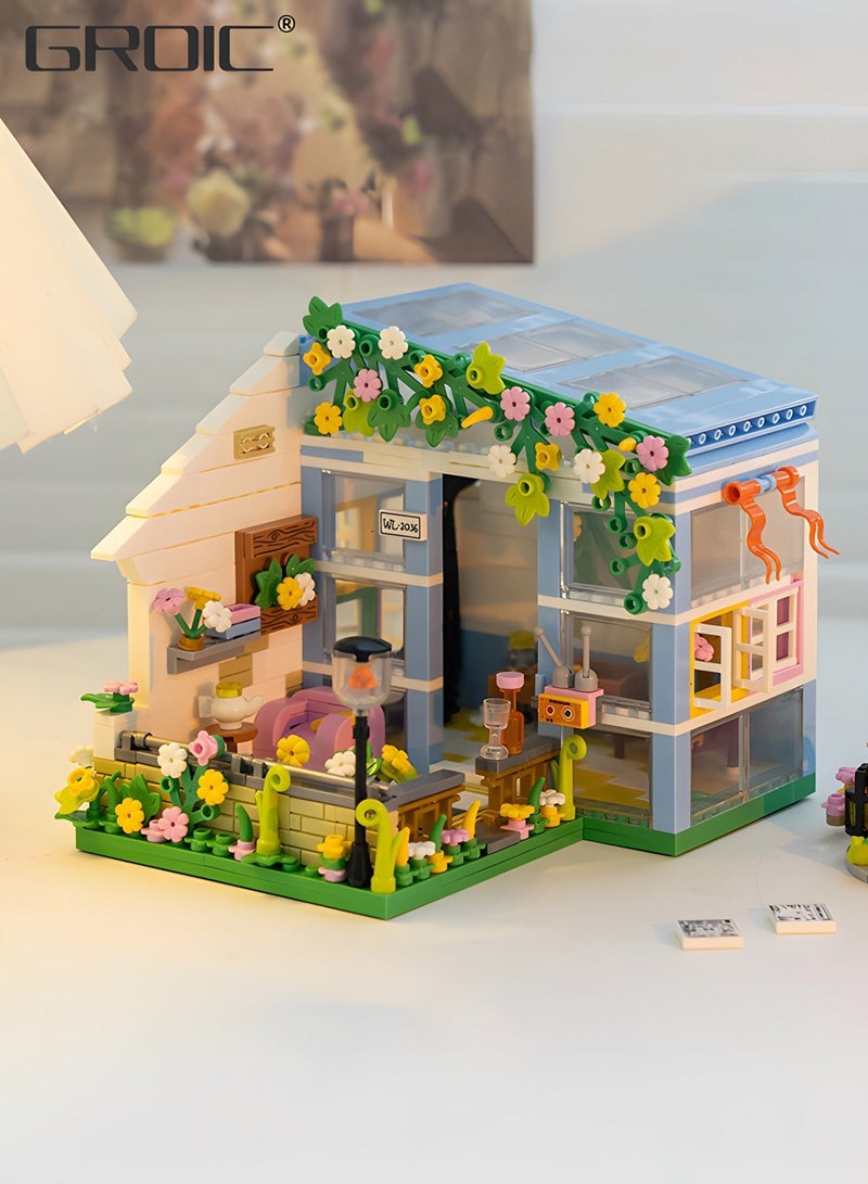 GROIC 608 Piece Flower House Building Set, Micro Mini Blocks Sunshine Friendship Dreamhouse Bricks, Educational Toy, Assembling Toy - Image 5